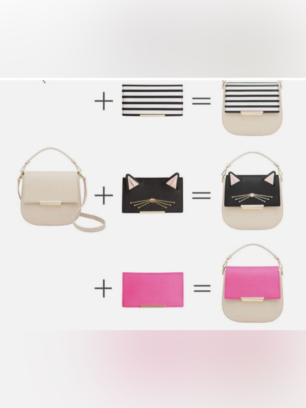 kate spade heritage make it mine byrdie handbag crossbody interchangeable